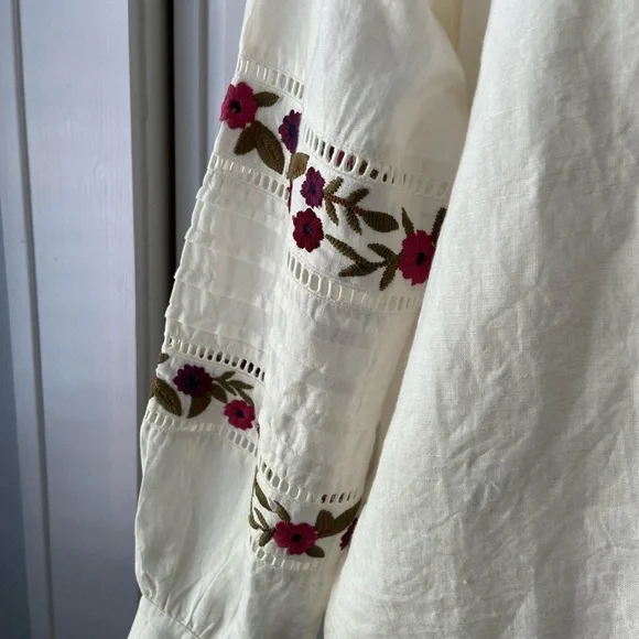 Sézane chemise megane in ficelle size 4 - Picture 6 of 9